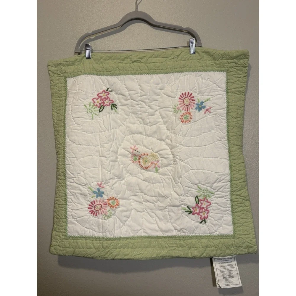 Pottery Barn Kids Bedding Set Of 2 Quilted Pillow Shams Flower Garden